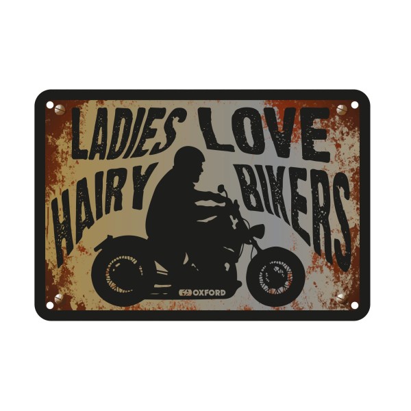 Oxford Oxford garage metal sign: ladies love hairy bikers